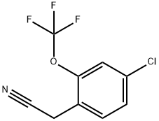 4-氯-2-(三氟甲氧基)苯基乙腈 结构式