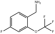 4-氟-2-(三氟甲氧基)苄胺 结构式