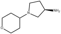 R-1-(四氢-2H-吡喃-4-基)吡咯烷-3-胺 结构式