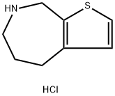 5,6,7,8 - 四氢-4H-噻吩并[2,3-C〕吖庚因盐酸盐 结构式
