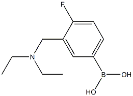 3-((二乙胺基)甲基)-4-氟苯基硼酸 结构式