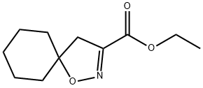 1-氧杂-2-氮杂螺环[4,5]癸-2-烯-3-羧酸乙酯 结构式
