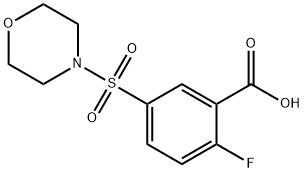 2-氟-5-吗啉-4-基磺酰基-苯甲酸 结构式