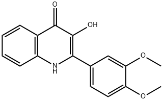 2-(3,4-diMethoxyphenyl)-3-hydroxyquinolin-4(2H)-one 结构式