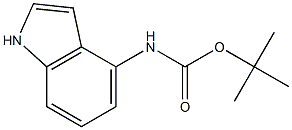 tert-butyl 1H-indol-4-ylcarbaMate 结构式