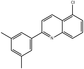 5-氯-2-(3,5-二甲基苯基)-喹啉 结构式