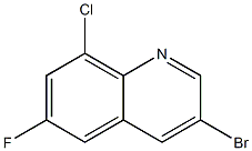 3-溴-8-氯-6-氟喹啉 结构式