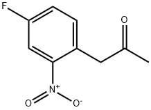 1-(4-FLUORO-2-NITROPHENYL)PROPAN-2-ONE 结构式