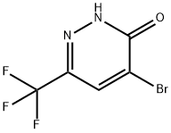 5-溴-3-(三氟甲基)-1H-哒嗪-6-酮 结构式