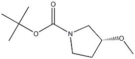 (R)-1-BOC-3-甲氧基吡咯烷 结构式