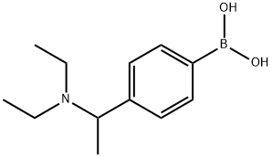 (4-(1-(二乙胺基)乙基)苯基)硼酸 结构式