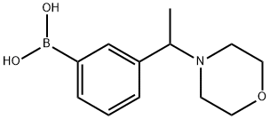 (3-(1-吗啉代乙基)苯基)硼酸 结构式