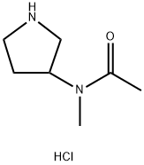 N-甲基-N-(吡咯烷-3-基)乙酰胺盐酸盐 结构式