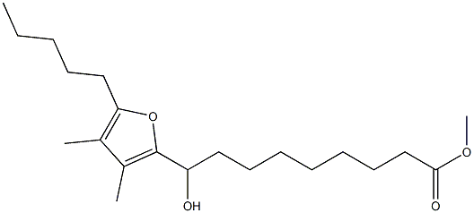 9-(3,4-DiMethyl-5-pentylfuran-2-yl)-9-hydroxynonanoic Acid Methyl Ester 结构式