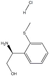 (S)-2-AMINO-2-(2-(METHYLTHIO)PHENYL)ETHANOL HYDROCHLORIDE 结构式