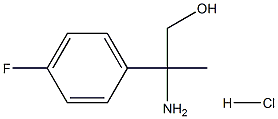 2-AMINO-2-(4-FLUOROPHENYL)PROPAN-1-OL HYDROCHLORIDE 结构式