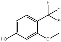 3-甲氧基-4-三氟甲基苯酚 结构式