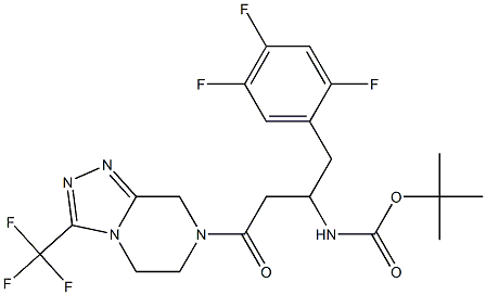 4-BOC 西他列汀消旋体 结构式