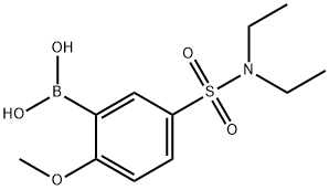 (5-(N,N-二乙基氨磺酰)-2-甲氧苯基)硼酸 结构式