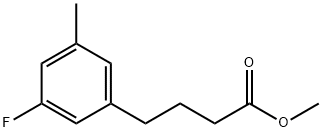 3-氟-5-甲基苯基丁酸甲酯 结构式