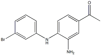 1-(3-amino-4-(3-bromophenylamino)phenyl)ethanone 结构式