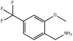 2-甲氧基-4-(三氟甲基)苄胺 结构式