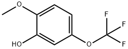 2-甲氧基-5-(三氟甲氧基)苯酚 结构式