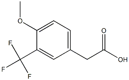 4-甲氧基-3-(三氟甲基)苯乙酸 结构式