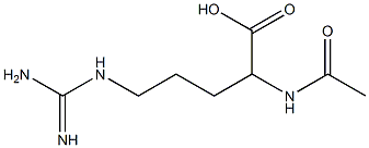 N-乙酰-DL-精氨酸 结构式