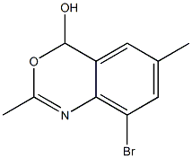 8-broMo-2,6-diMethyl-4H-benzo[d][1,3]oxazin-4-ol 结构式