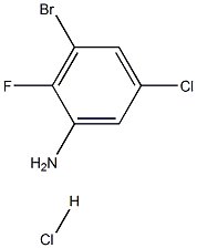 3-溴-5-氯-2-氟苯胺盐酸盐 结构式