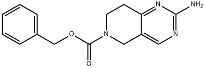 2-AMino-7,8-dihydro-5H-pyrido[4,3-d]pyriMidine-6-carboxylic acid benzyl ester 结构式