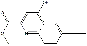 6-tert-Butyl-4-hydroxy-quinoline-2-carboxylic acid Methyl ester 结构式