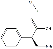 (R)-3-aMino-2-phenylpropanoic acid-HCl 结构式