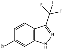 6-溴-3-(三氟甲基)-1H-吲唑 结构式