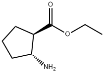 (1R,2R)-2-氨基环戊烷甲酸乙酯 结构式