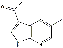 3-Acetyl-5-Methyl-7-azaindole 结构式