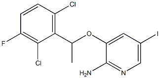 3-[1-(2,6-Dichloro-3-fluoro-phenyl)-ethoxy]-5-iodo-pyridin-2-ylaMine 结构式