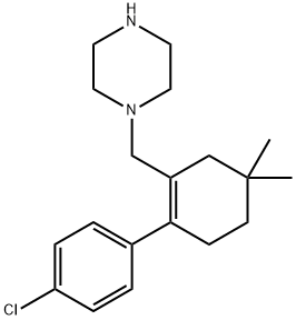 1-((2-(4-chlorophenyl)-5,5-diMethylcyclohex-1-enyl)Methyl)piperazine 结构式