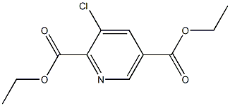 3-氯吡啶-2,5-二甲酸二乙酯 结构式