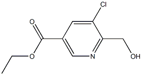 5-氯-6-羟甲基烟酸乙酯 结构式