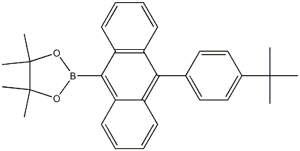 9-(4-叔丁基苯基)-10-蒽硼酸频那醇酯 结构式