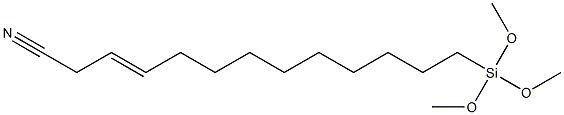 12-CYANODODEC-10-ENYLTRIMETHOXYSILANE, tech-95 结构式