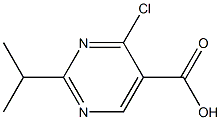 4-Chloro-2-isopropylpyriMidine-5-carboxylic acid 结构式