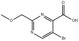5-BroMo-2-(MethoxyMethyl)pyriMidine-4-carboxylic acid 结构式