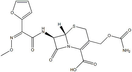 头孢呋辛酯杂质B 结构式