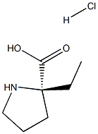 (S)-2-乙基吡咯烷-2-甲酸盐酸盐 结构式