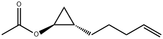 (1S,2S)-2-(戊-4-烯-1-基)环丙基乙酸酯 结构式