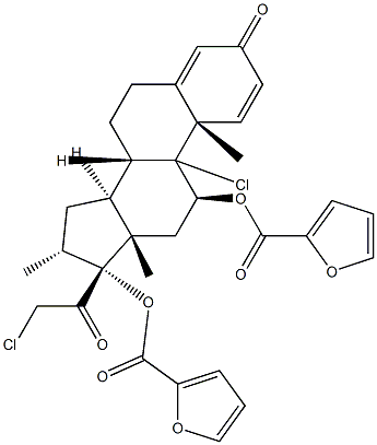 糠酸莫米松杂质 结构式