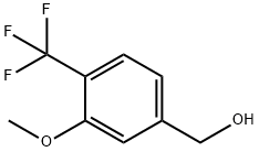 3-甲氧基-4-(三氟甲基)苄醇 结构式